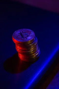 Bitcoins Stock Photos