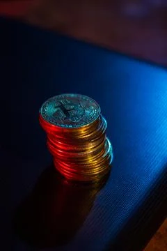 Bitcoins Stock Photos