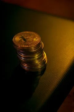 Bitcoins Stock Photos