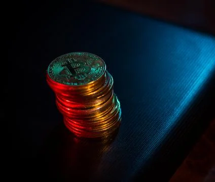 Bitcoins Stock Photos
