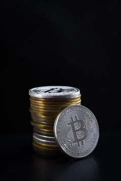 Bitcoins Stock Photos