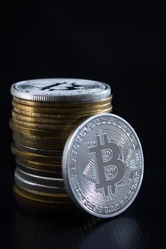 Bitcoins Stock Photos