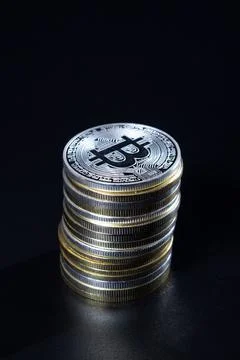 Bitcoins Stock Photos