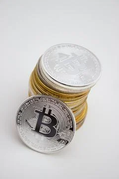 Bitcoins Stock Photos