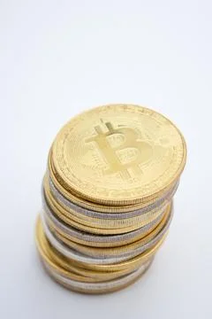 Bitcoins Stock Photos