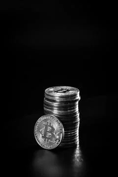 Bitcoins Stock Photos