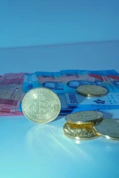 Bitcoins Stock Photos