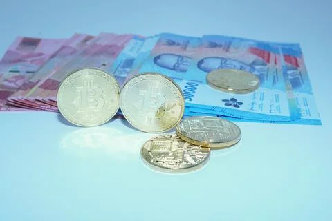 Bitcoins Stock Photos