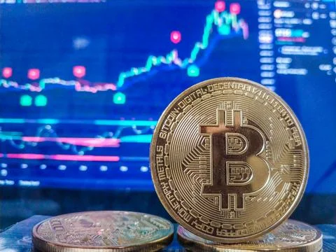 Bitcoins Stock Photos