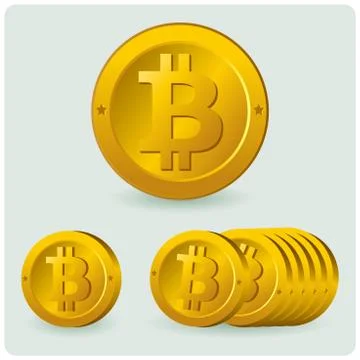Bitcoins. Vector illustration Stock Illustration