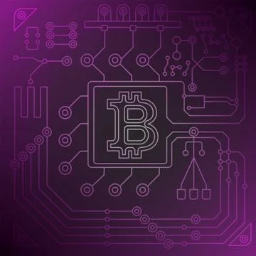 Bitcon digital concept Stock-Illustration