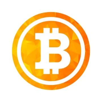 Bitcon triangle gold Illustrazione stock