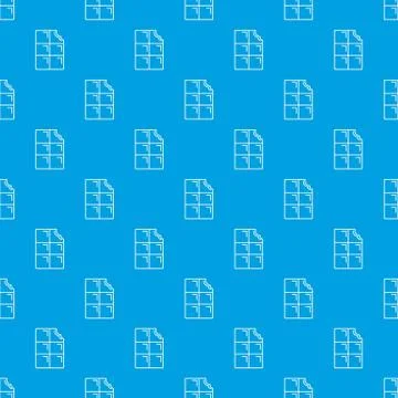 Bite chocolate pattern vector seamless blue Stock Illustration
