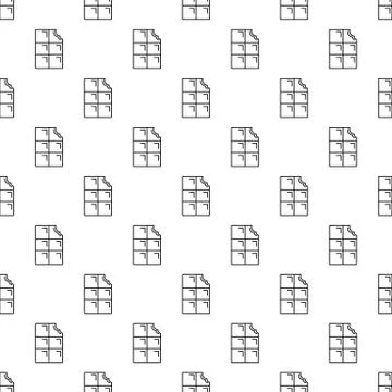 Bite chocolate pattern vector seamless 스톡 일러스트