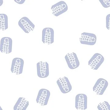 Bite correction glyph seamless pattern Illustrazione stock