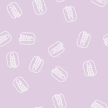 Bite correction line seamless pattern Illustrazione stock