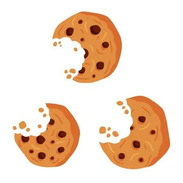 Bite of dessert crumble. Illustrazione stock