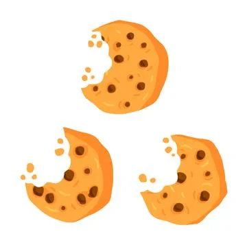 Bite of dessert crumble. Illustrazione stock