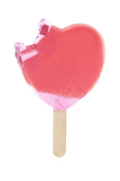 Bite ice cream Stock Photos