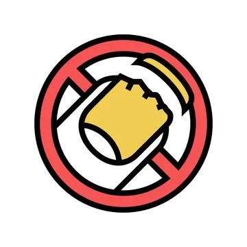 Bite nails color icon vector illustration Stock Illustration