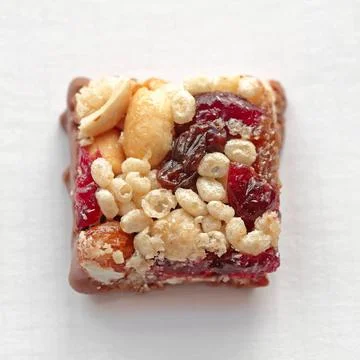 Bite Size Healthy Bar Small Square Bite Size Healthy Protein Bar Copyright... Stock Photos