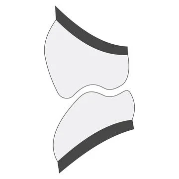 Bite teeth, occlusion chewing tooth, dental malocclusion problem, orthognathic Stock Illustration