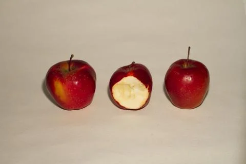 Bited apple 2 Stock Photos