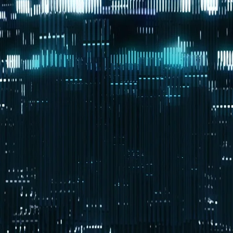 Bites Of Light Wall Vj Loop Stock Footage 69717003