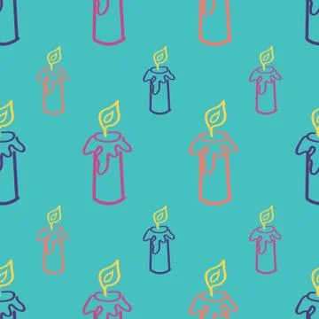 Bithday candle shines Stock Illustration
