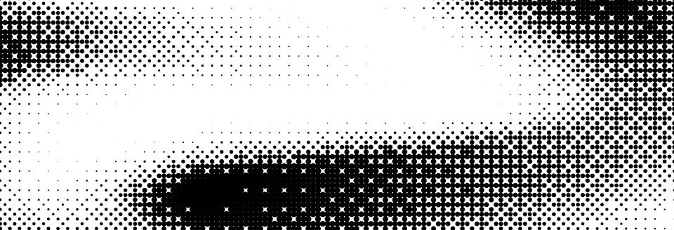 Bitmap grunge gradient texture. Black and white pixelated dither wave pattern Illustrazione stock