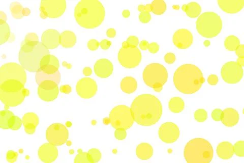 Bitmap illustration with chaotic yellow circles Stock Illustration
