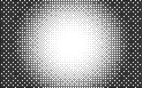 Bitmap texture. Pixel or point. Radial gradient. Stock Illustration