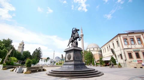 Bitola city square. Vídeos de archivo 60672195