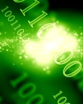 Bits and bytes Stock Illustration