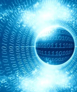 Bits and bytes Stock Illustration