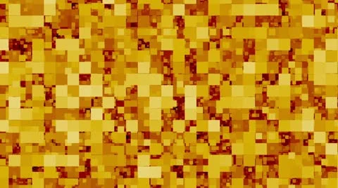 Bits and Pixels Gold Stock Footage 11701297