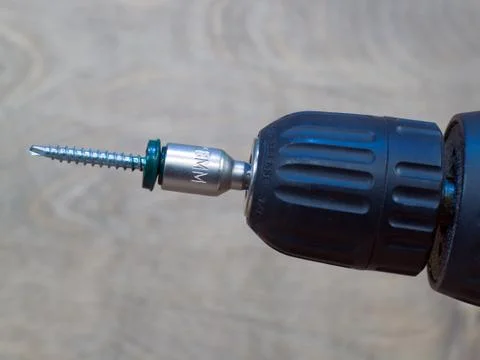 Bits with self-tapping chuck drill Stock Photos