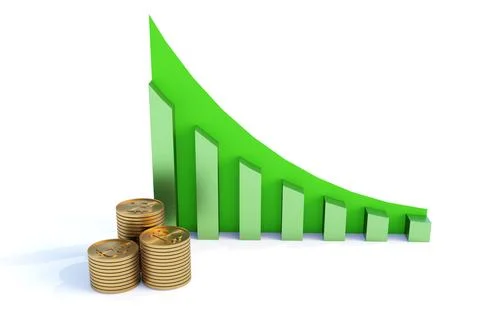 Bitsoins growing Stock Illustration