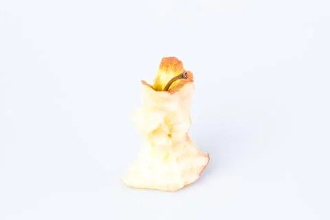 Bitten apple over white Stock Photos