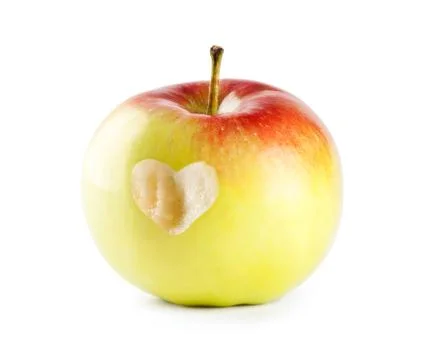 Bitten apple Stock Photos