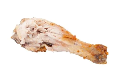 Bitten chicken leg Stock Photos
