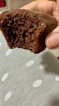 Bitten gingerbread Stock Photos