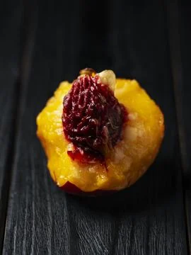 Bitten nectarine 写真素材