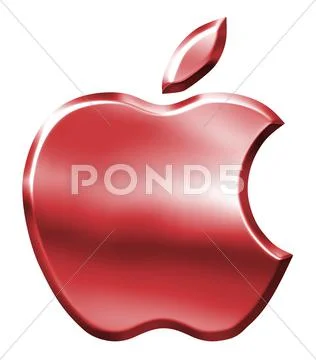 Bitten Red Apple Stock Illustration