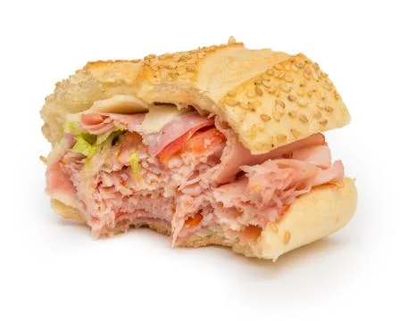 Bitten Sandwich Foto stock