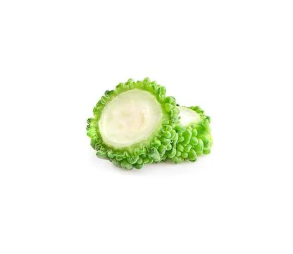Bitter melon isolated on a white background Stock Photos