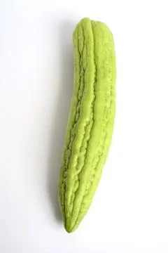 Bitter melon on  white background. Foto stock