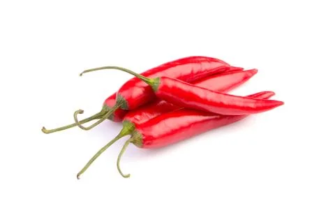 Bitter pepper on a white background 库存照片