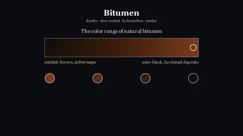 Bitumen - Earth's slow-cooked hydrocarbon residue 스톡 동영상 340491225