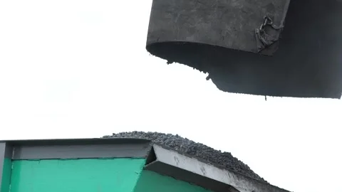 Bitumen mixture, for road laying, technology Video stock 276969075